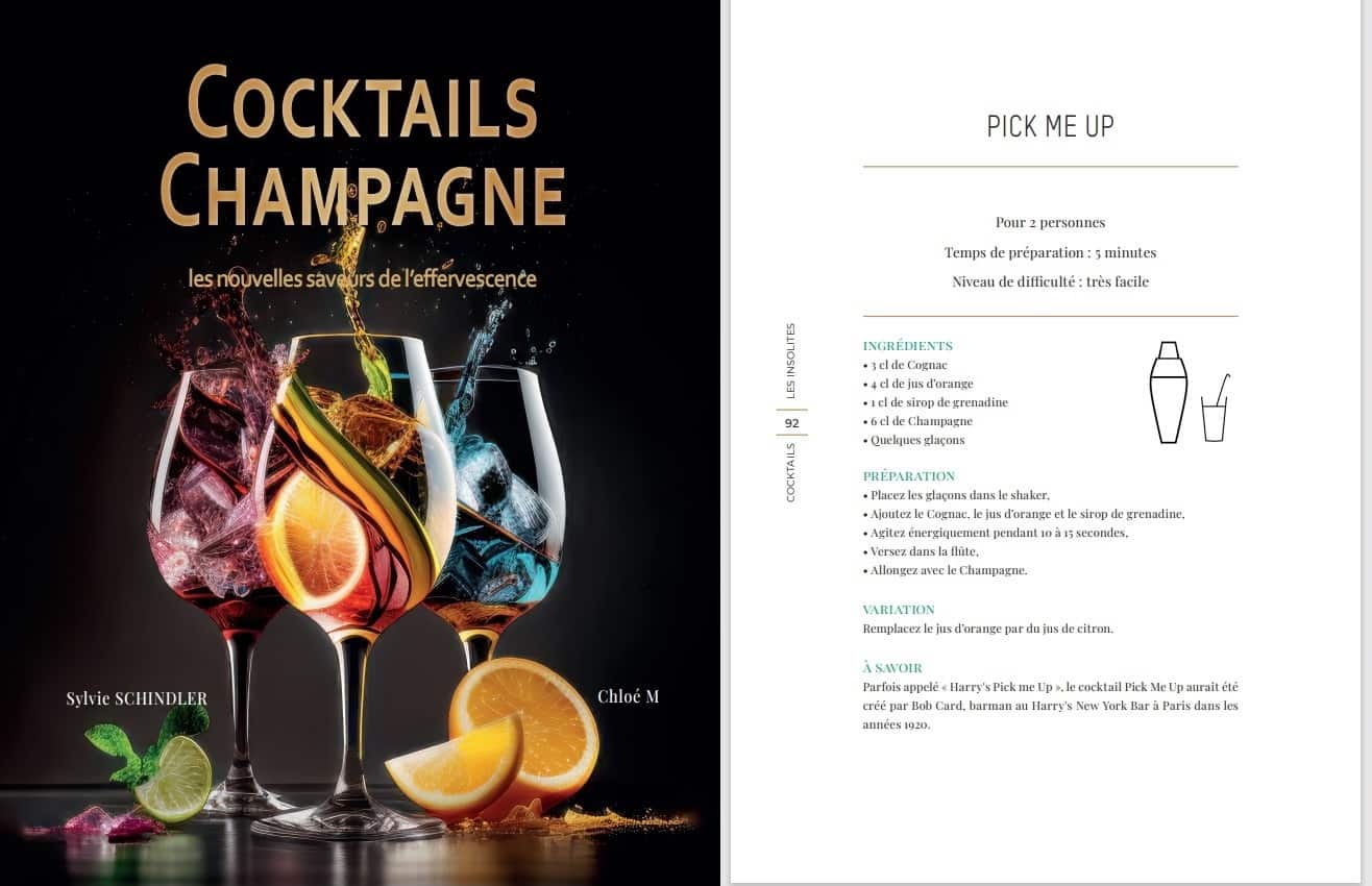 Livre de cocktails au Champagne avec les meilleurs mixologues